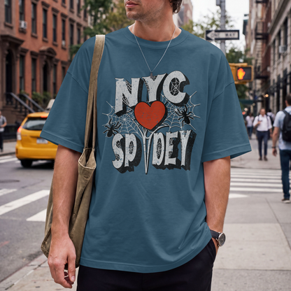 NYC <3 Spidey - Box Fit T-shirt