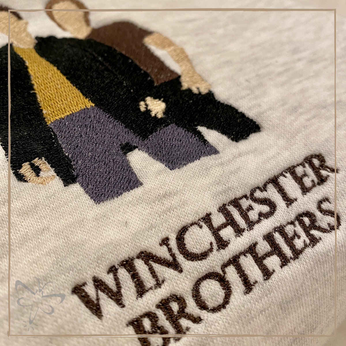 Winchester Brothers Embroidered Crewneck - Supernatural Inspired