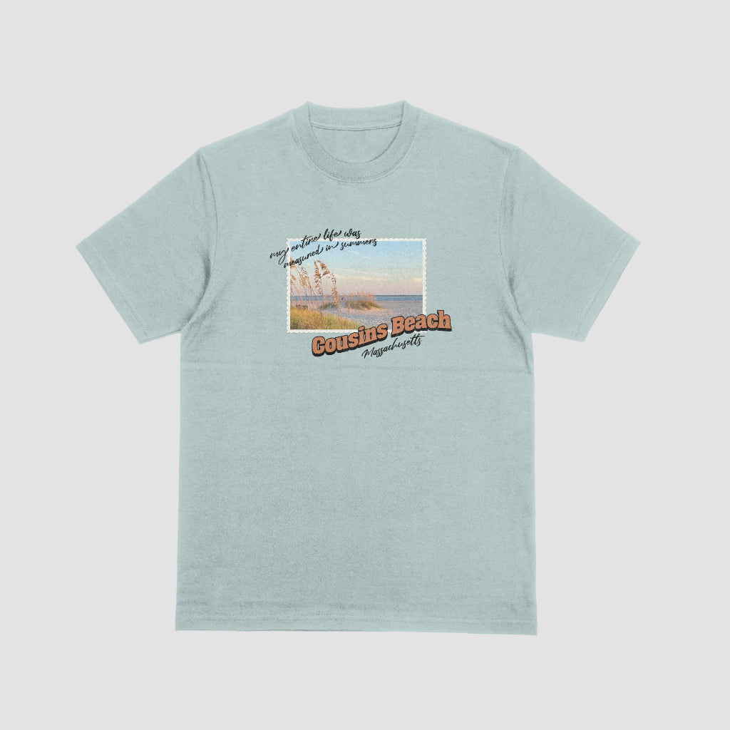 Cousins Beach Postcard T-Shirt S / Seafoam Full