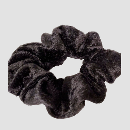 Black Velour Hair Scrunchie