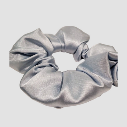 Light Blue Satin Scrunchie